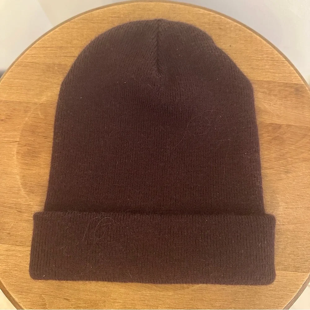 Carhartt Knit Beanie Toque Hat Adult One Size Model A18 V26 Dark Brown Colour - Picture 3 of 7